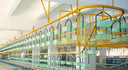 懸掛式柔性輸送線(xiàn)的結構組成